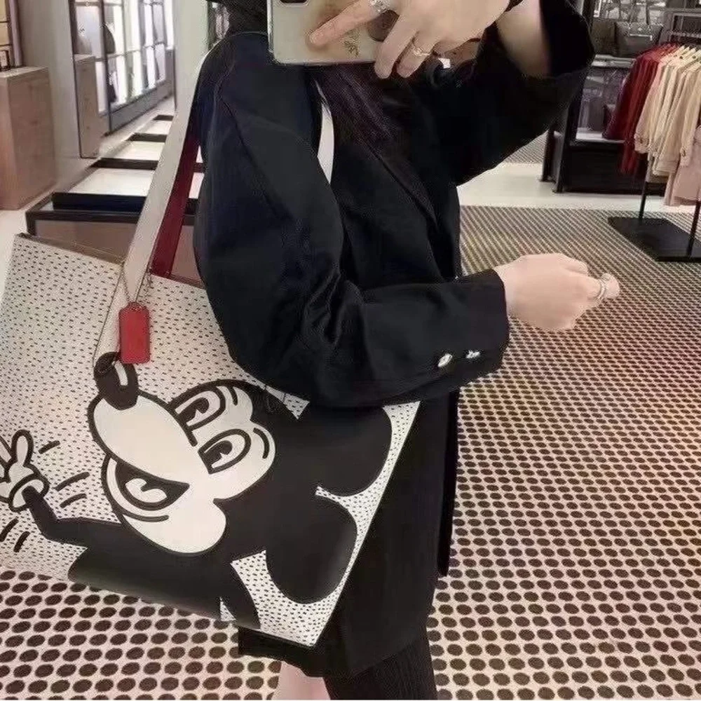 Coach Disney Mickey Mouse X Keith Haring Tote, C0895 - Picture 6 of 8